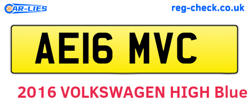 AE16MVC are the vehicle registration plates.