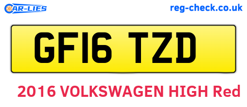 GF16TZD are the vehicle registration plates.