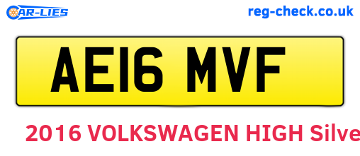 AE16MVF are the vehicle registration plates.