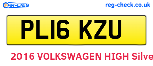 PL16KZU are the vehicle registration plates.