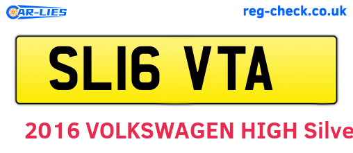 SL16VTA are the vehicle registration plates.