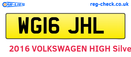 WG16JHL are the vehicle registration plates.