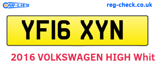 YF16XYN are the vehicle registration plates.