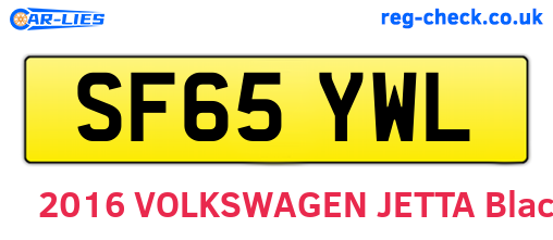 SF65YWL are the vehicle registration plates.