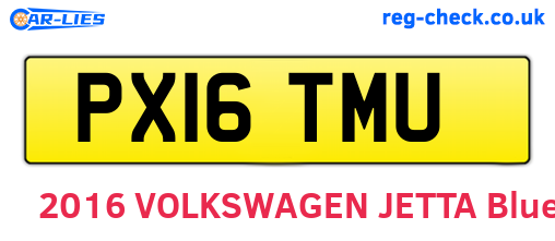 PX16TMU are the vehicle registration plates.