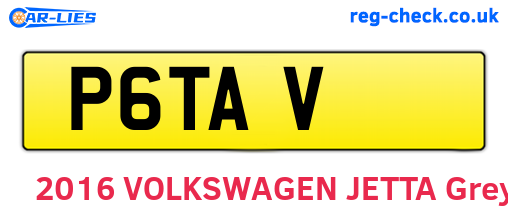 P6TAV are the vehicle registration plates.