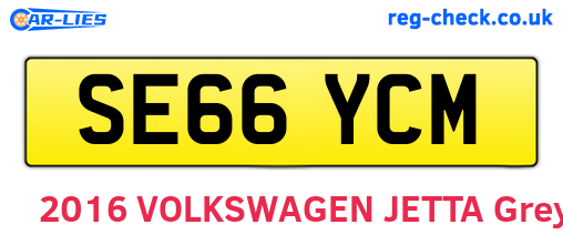 SE66YCM are the vehicle registration plates.