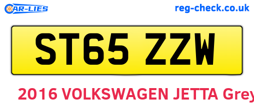 ST65ZZW are the vehicle registration plates.