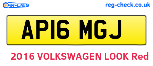 AP16MGJ are the vehicle registration plates.