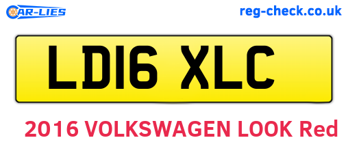 LD16XLC are the vehicle registration plates.