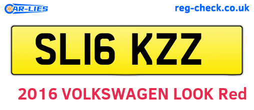SL16KZZ are the vehicle registration plates.