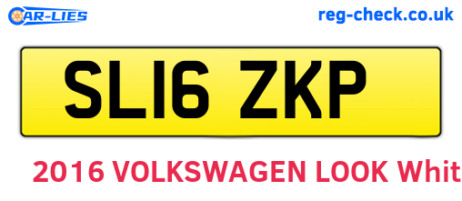 SL16ZKP are the vehicle registration plates.