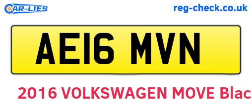 AE16MVN are the vehicle registration plates.