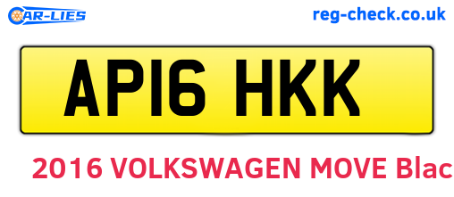 AP16HKK are the vehicle registration plates.