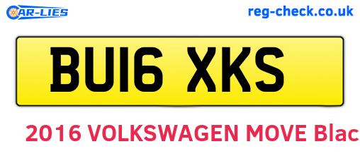 BU16XKS are the vehicle registration plates.