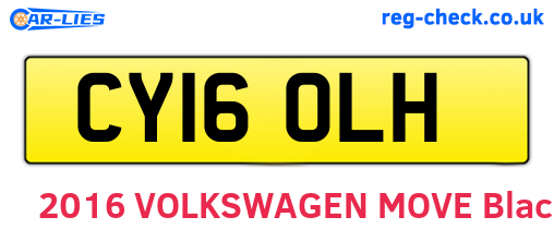 CY16OLH are the vehicle registration plates.