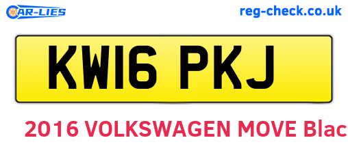 KW16PKJ are the vehicle registration plates.