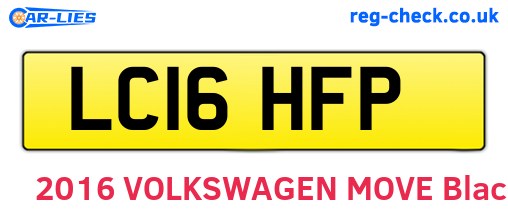 LC16HFP are the vehicle registration plates.
