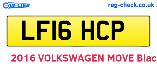 LF16HCP are the vehicle registration plates.