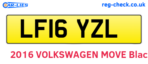 LF16YZL are the vehicle registration plates.