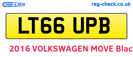 LT66UPB are the vehicle registration plates.