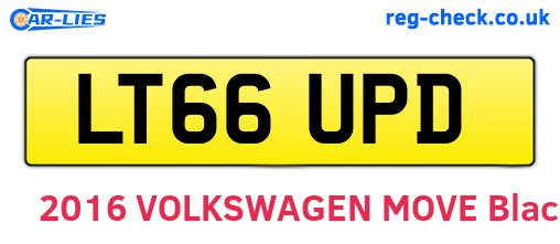 LT66UPD are the vehicle registration plates.