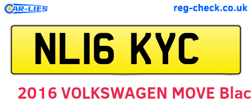 NL16KYC are the vehicle registration plates.