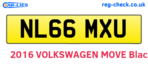 NL66MXU are the vehicle registration plates.
