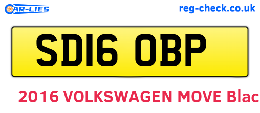 SD16OBP are the vehicle registration plates.