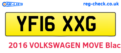 YF16XXG are the vehicle registration plates.
