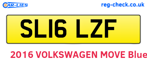 SL16LZF are the vehicle registration plates.