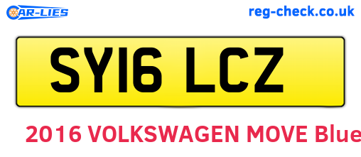 SY16LCZ are the vehicle registration plates.