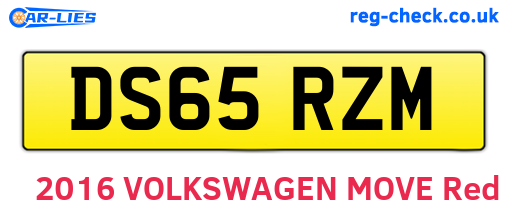 DS65RZM are the vehicle registration plates.