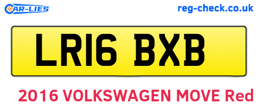 LR16BXB are the vehicle registration plates.