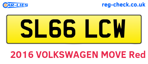 SL66LCW are the vehicle registration plates.