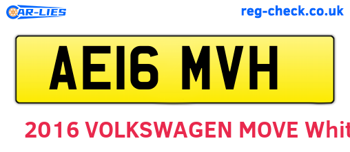 AE16MVH are the vehicle registration plates.