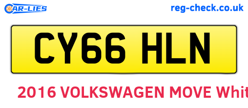 CY66HLN are the vehicle registration plates.