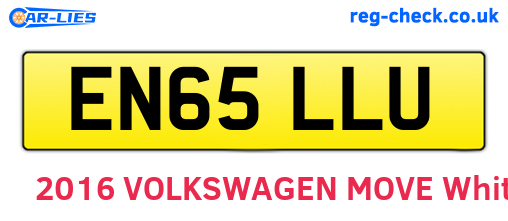 EN65LLU are the vehicle registration plates.