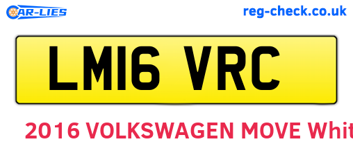 LM16VRC are the vehicle registration plates.
