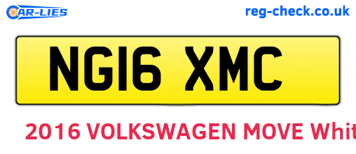 NG16XMC are the vehicle registration plates.