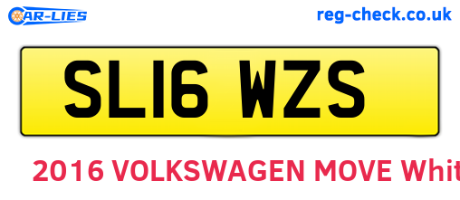 SL16WZS are the vehicle registration plates.
