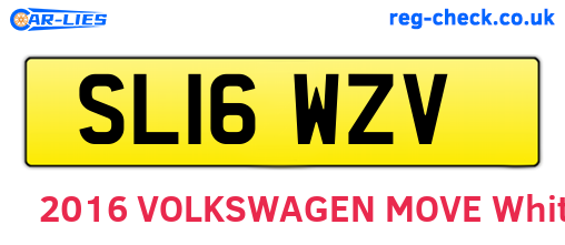 SL16WZV are the vehicle registration plates.