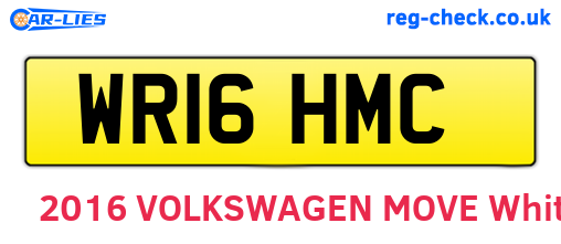 WR16HMC are the vehicle registration plates.