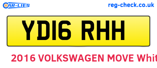 YD16RHH are the vehicle registration plates.