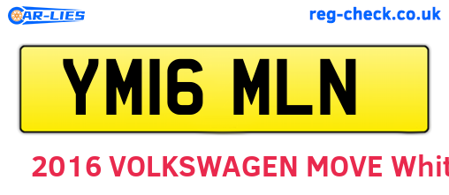 YM16MLN are the vehicle registration plates.