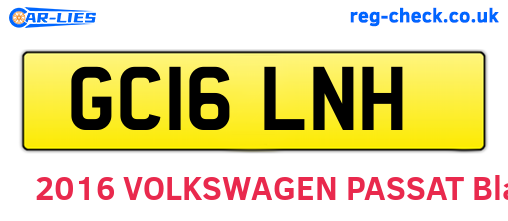 GC16LNH are the vehicle registration plates.