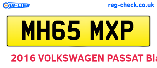 MH65MXP are the vehicle registration plates.