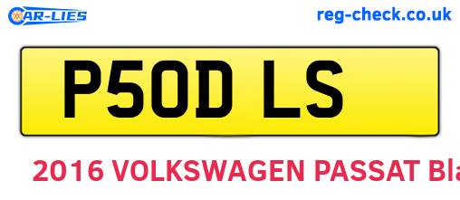 P50DLS are the vehicle registration plates.