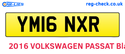 YM16NXR are the vehicle registration plates.