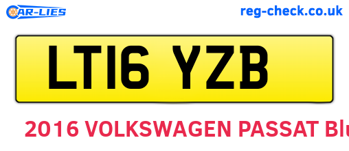 LT16YZB are the vehicle registration plates.